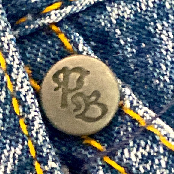 Paris Blues Embroidery Girls Denim Blue Jeans Ramie/Cotton Blend Size 12 - Picture 11 of 14